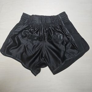 Superbon Singha Black Muay Thai Shorts